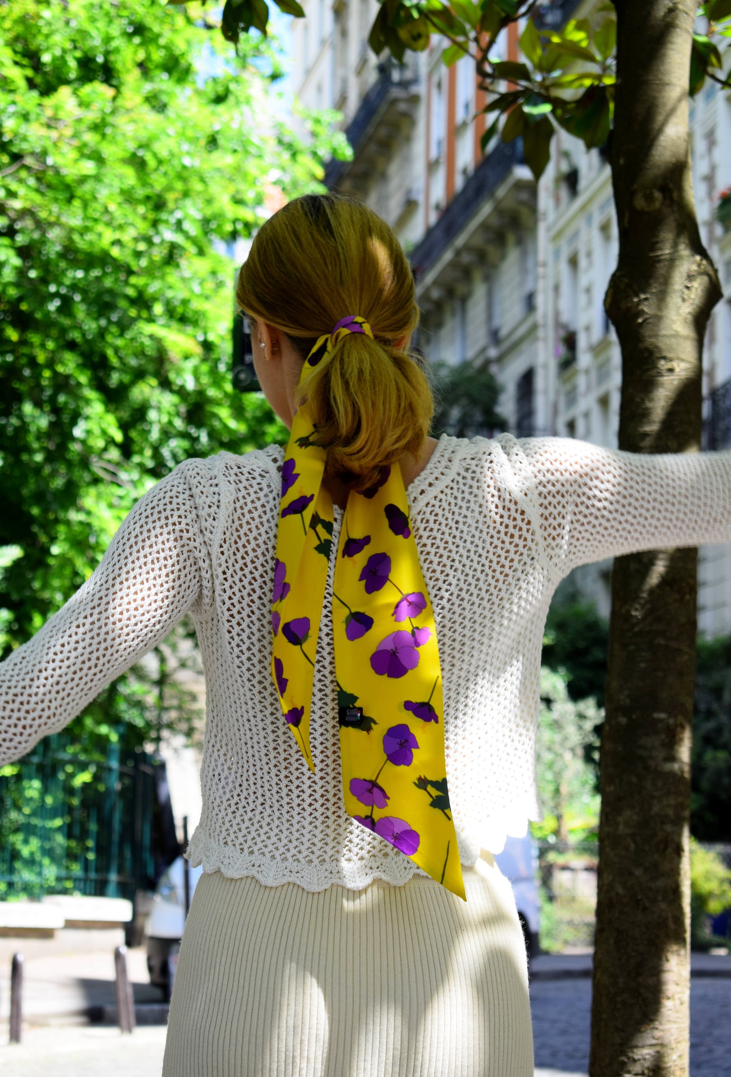 Silk Ribbon Scarf Soleil