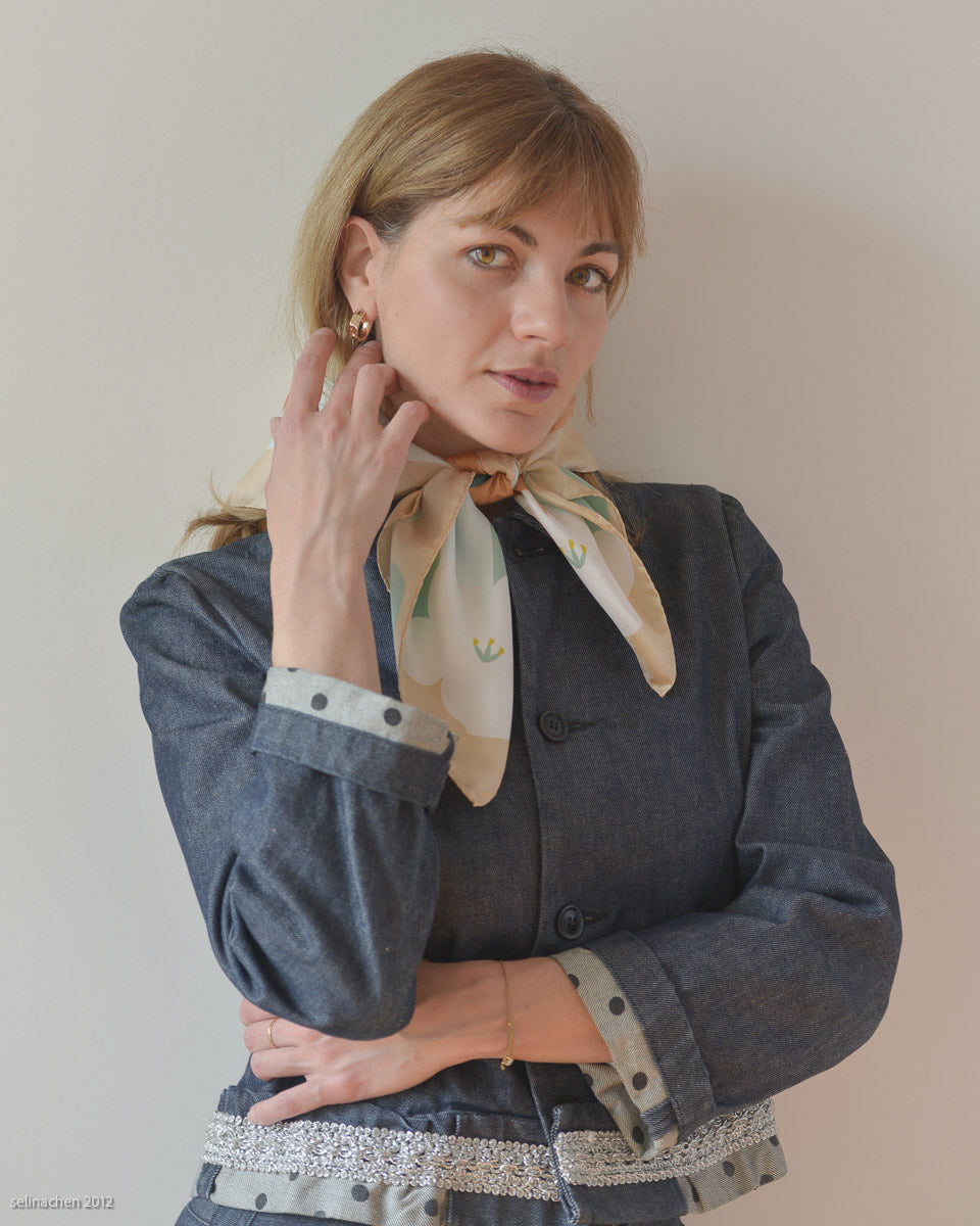Foulard carré Fleurs du Midi