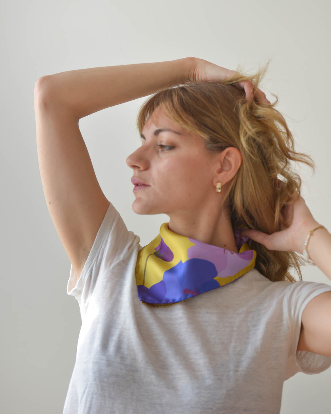 Silk Carré Scarf Soleil small