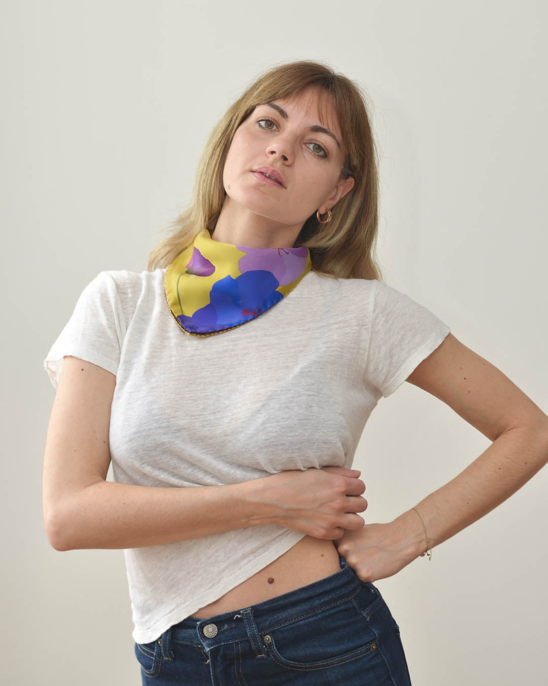 Silk Carré Scarf Soleil small