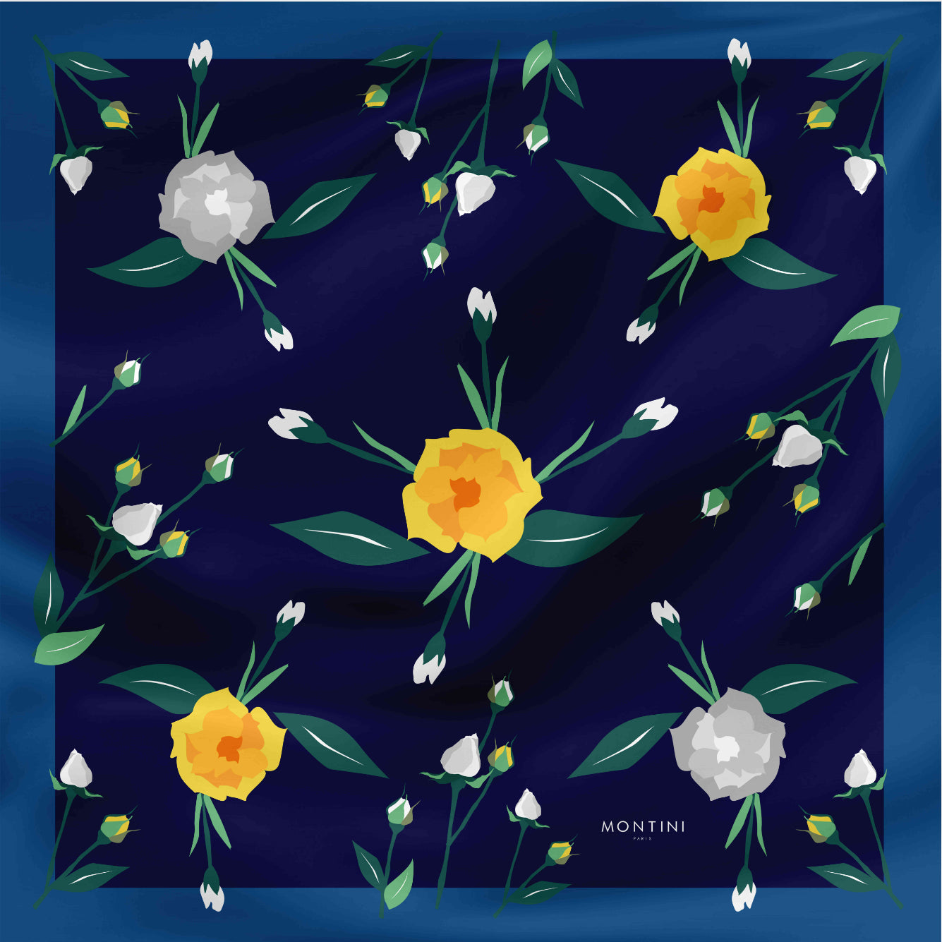 Foulard carré Art Ciel de Nuit