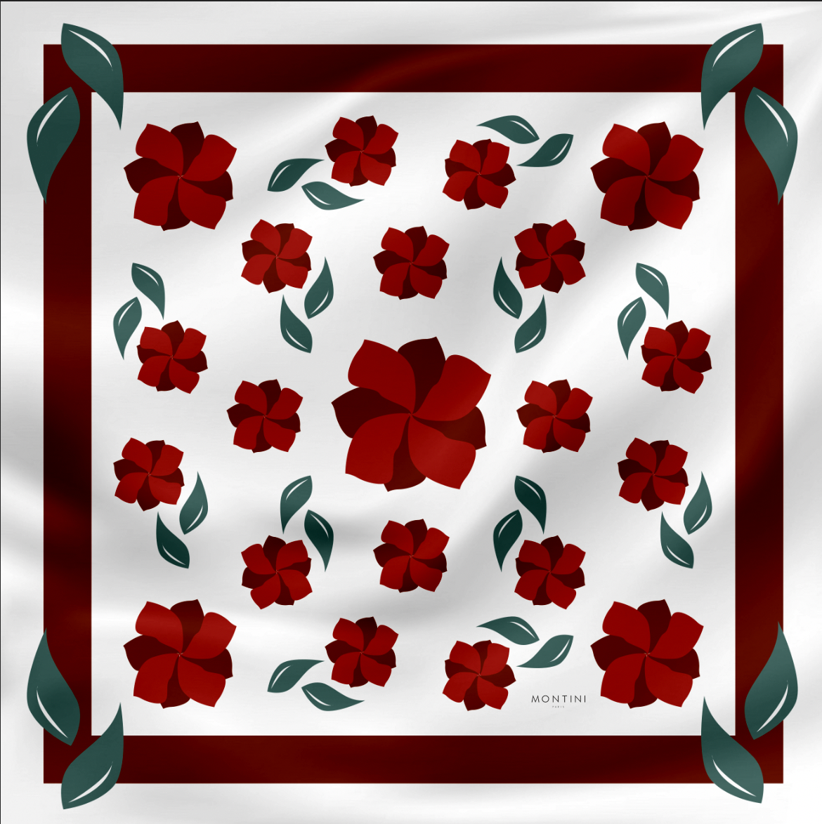 Silk Carré Scarf Elise