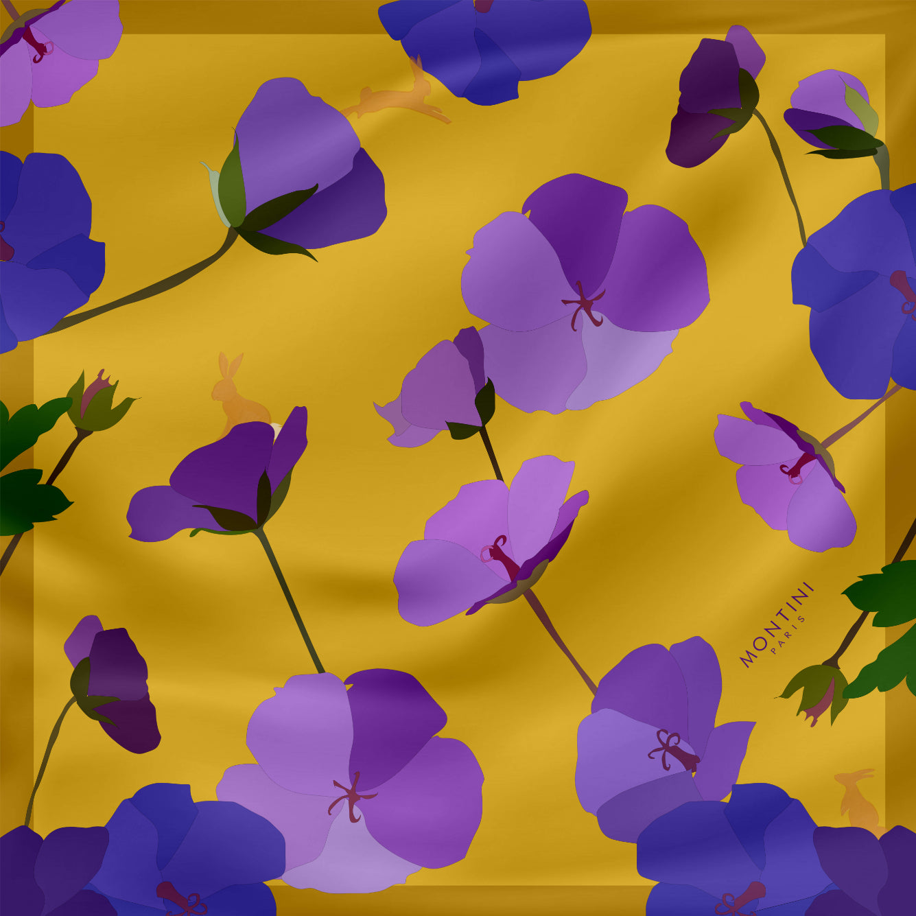 Silk Carré Scarf Soleil small