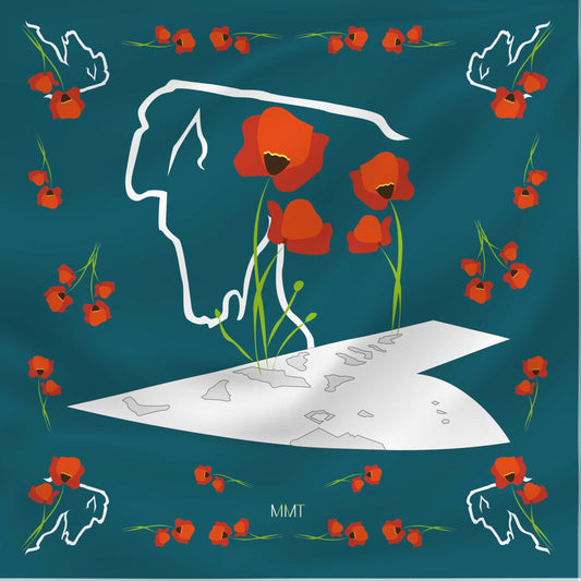 Silk Carré Scarf Roma