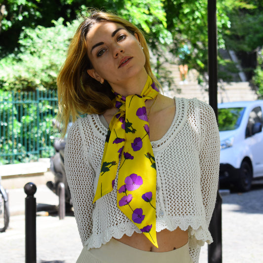 Silk Ribbon Scarf Soleil