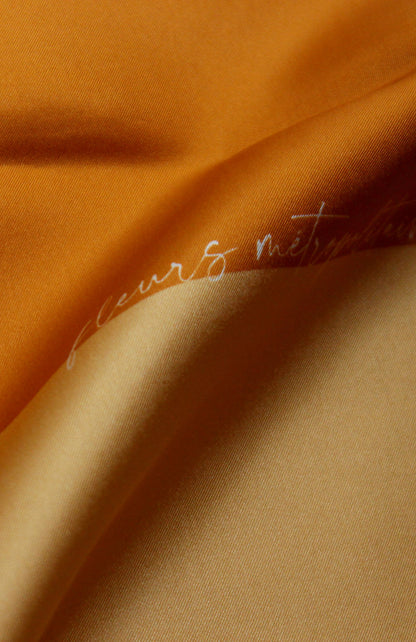 Silk Carré Scarf Champagne