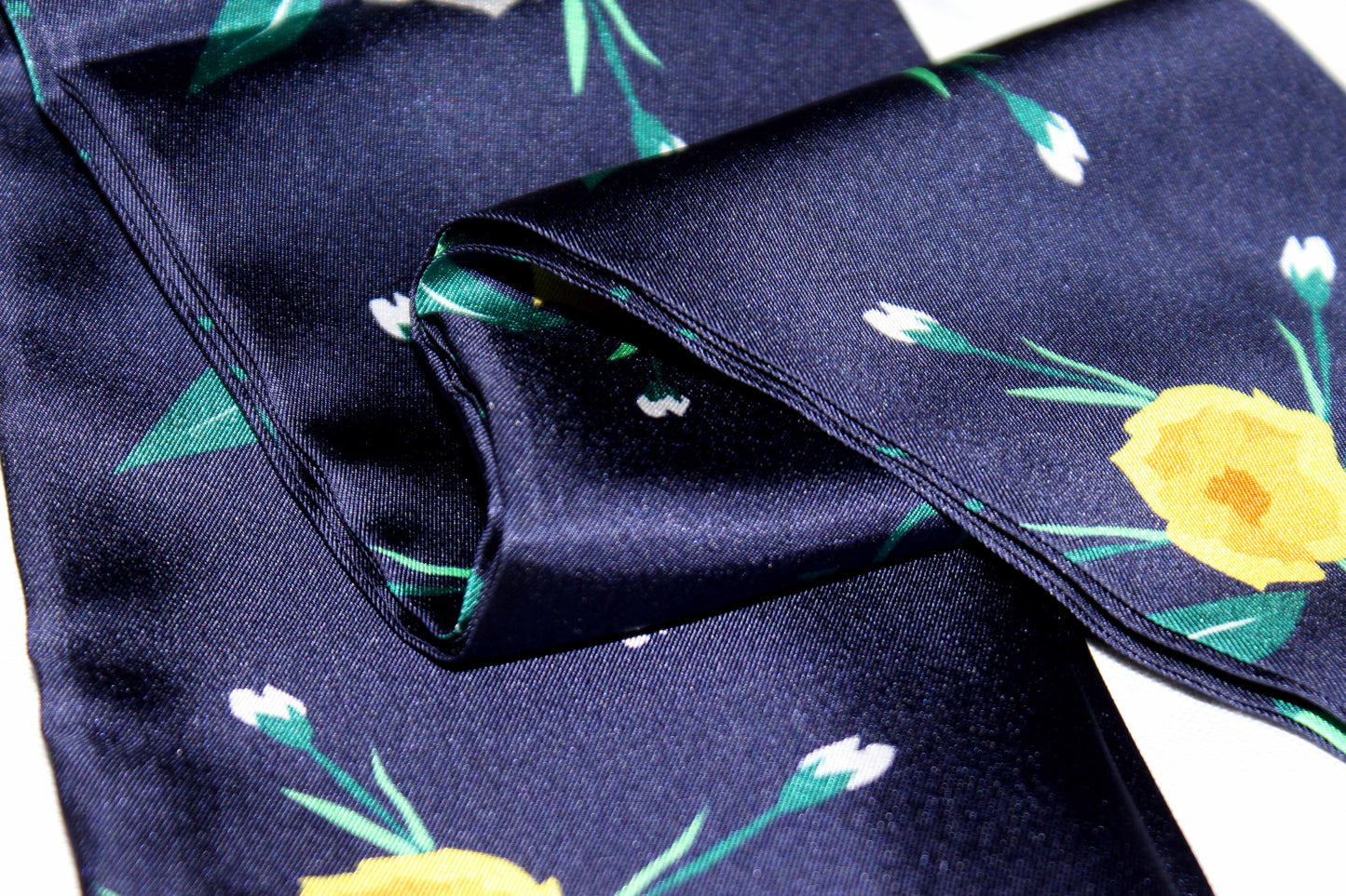 Silk Ribbon Scarf Ciel de Nuit