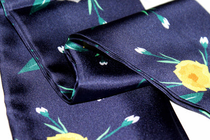 Silk Ribbon Scarf Ciel de Nuit