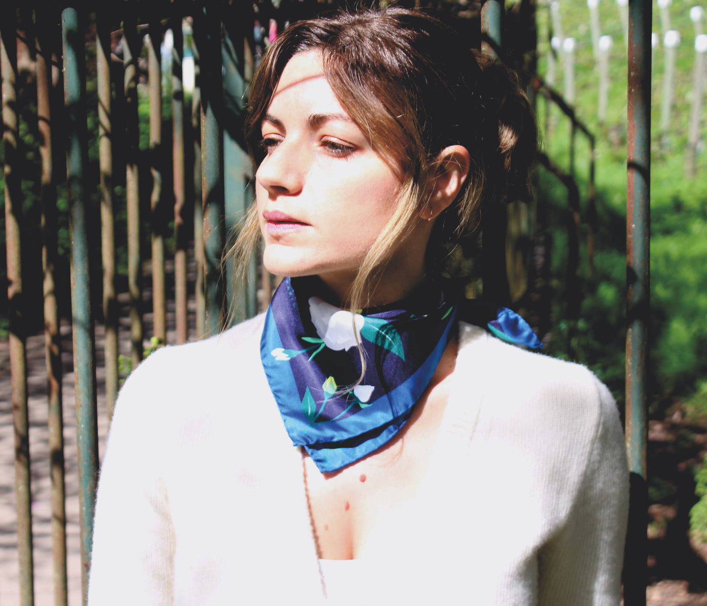 Foulard carré Ciel de Nuit small