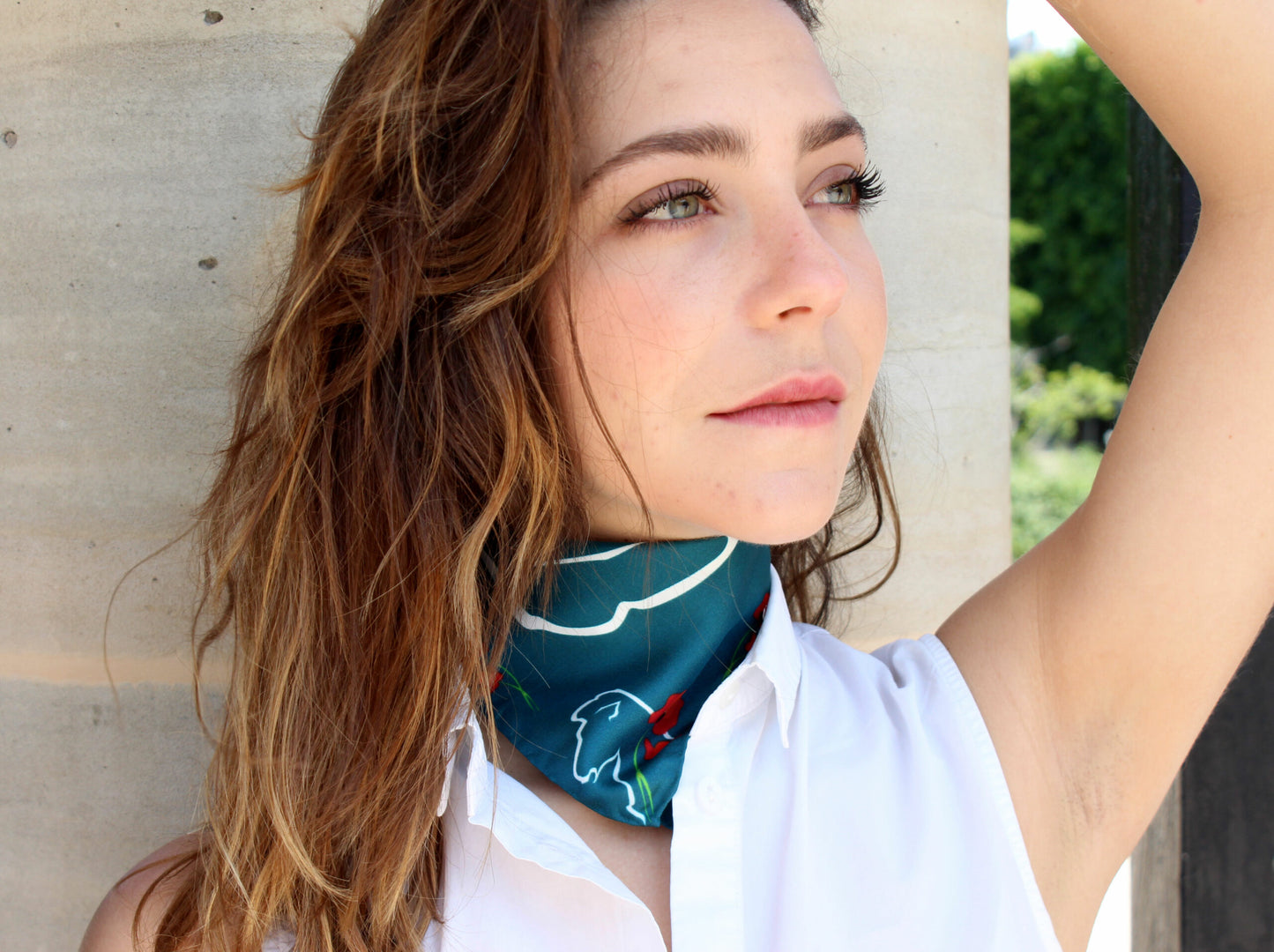 foulard carré 33x33 cm, fabriqué en Italie