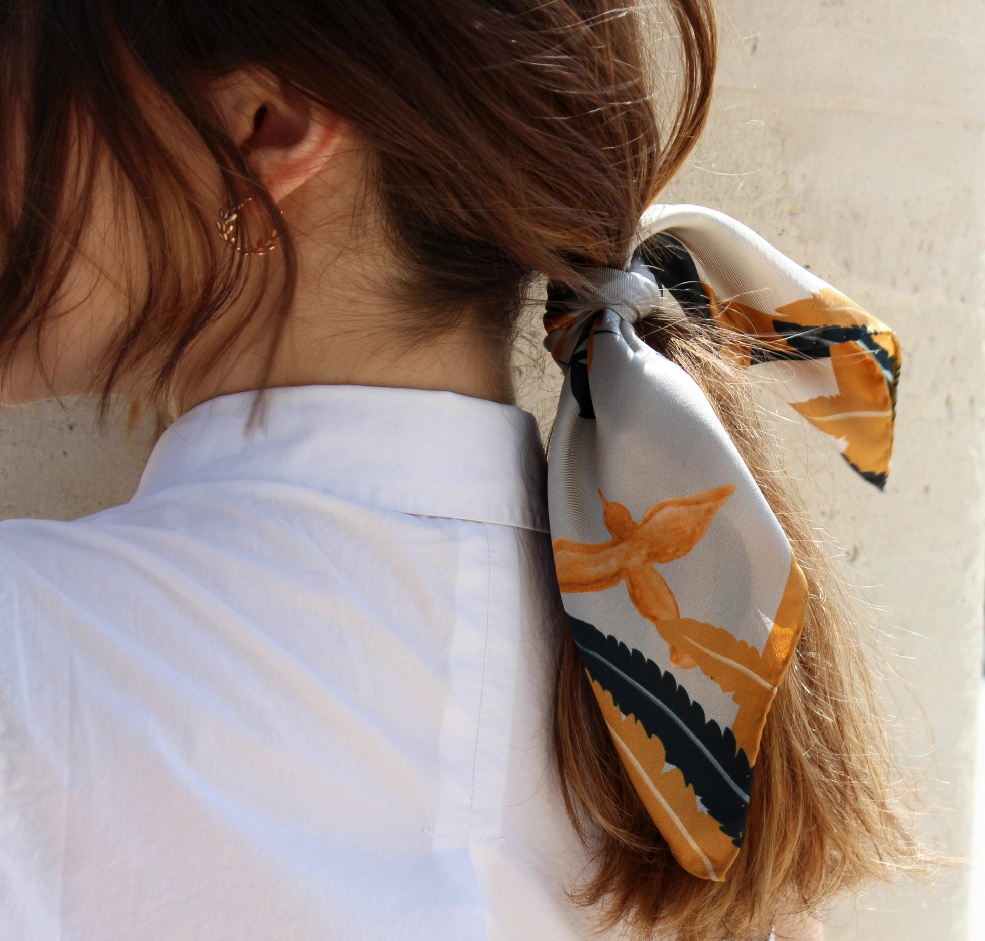 foulard carré 33x33 cm, fabriqué en Italie