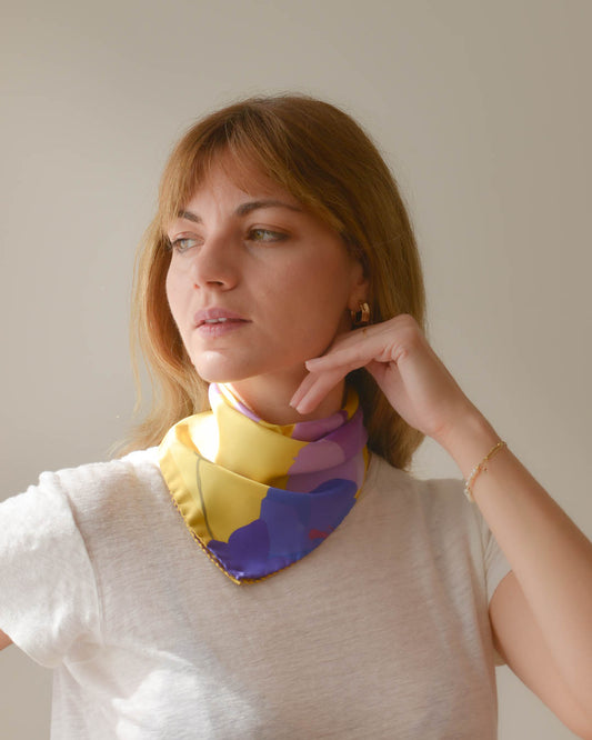 Silk Carré Scarf Soleil small