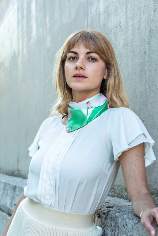 Foulard carré Le Romantique