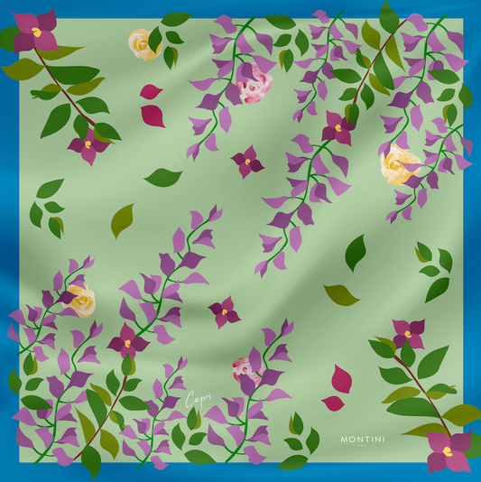 Silk Carré Scarf Capri
